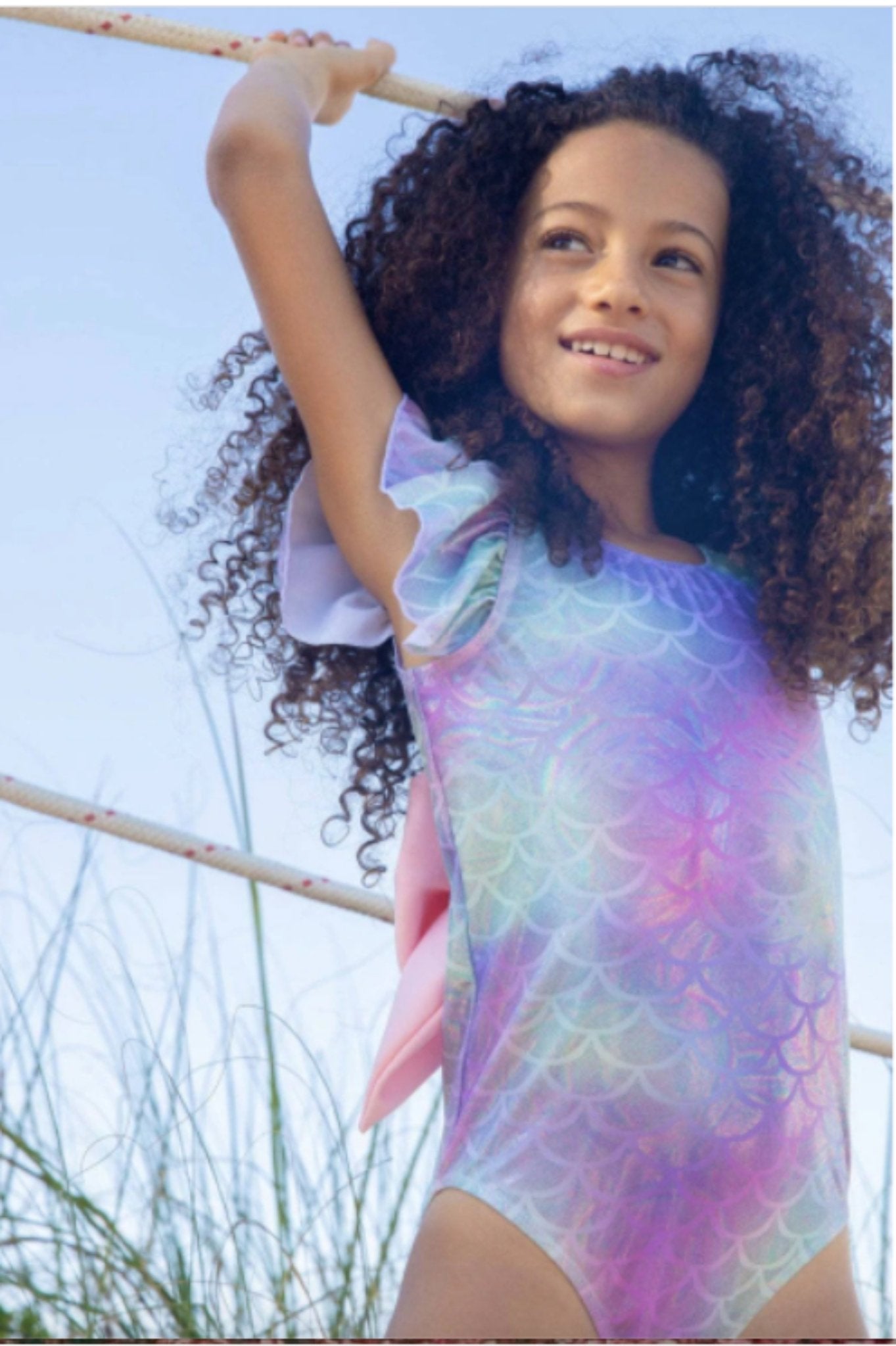 Jellyfish Neon - Salopette da bambina, in cotone, per bambini piccoli e Jellyfish Neon - Salopette da bambina, in cotone, per bambini piccoli e