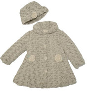 MACK & CO FIT AND FLARE OATMEAL COAT AND HAT | HONEYPIEKIDS 