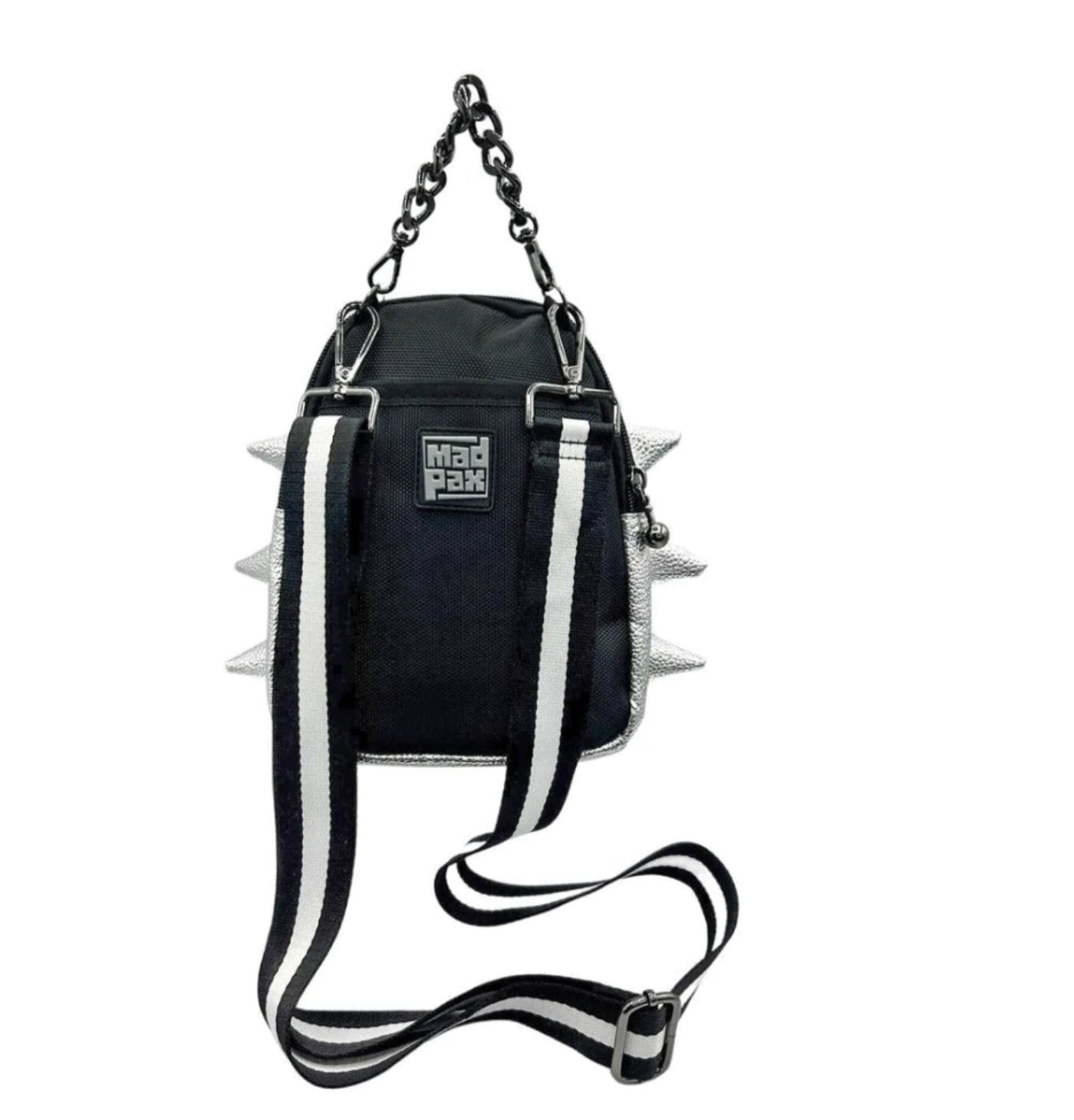 cross body mini backpack Silver Crossbody Purse | Interchangeable Straps