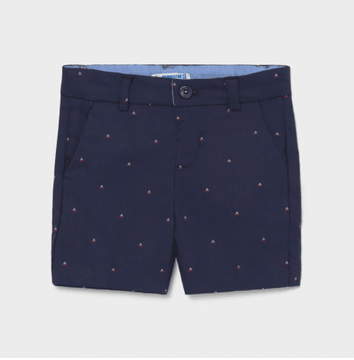 Mayoral Baby and Toddler Boy Navy Nautical Jacquard Shorts | HONEYPIEKIDS 