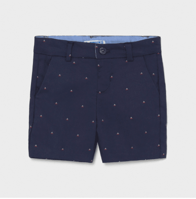 Mayoral Baby and Toddler Boy Navy Nautical Jacquard Shorts | HONEYPIEKIDS | Kids Boutique Clothing