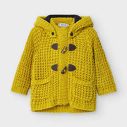 Mayoral Baby and Toddler Boys Mustard Woven Knit Jacket | HONEYPIEKIDS 