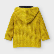 Mayoral Baby and Toddler Boys Mustard Woven Knit Jacket | HONEYPIEKIDS 