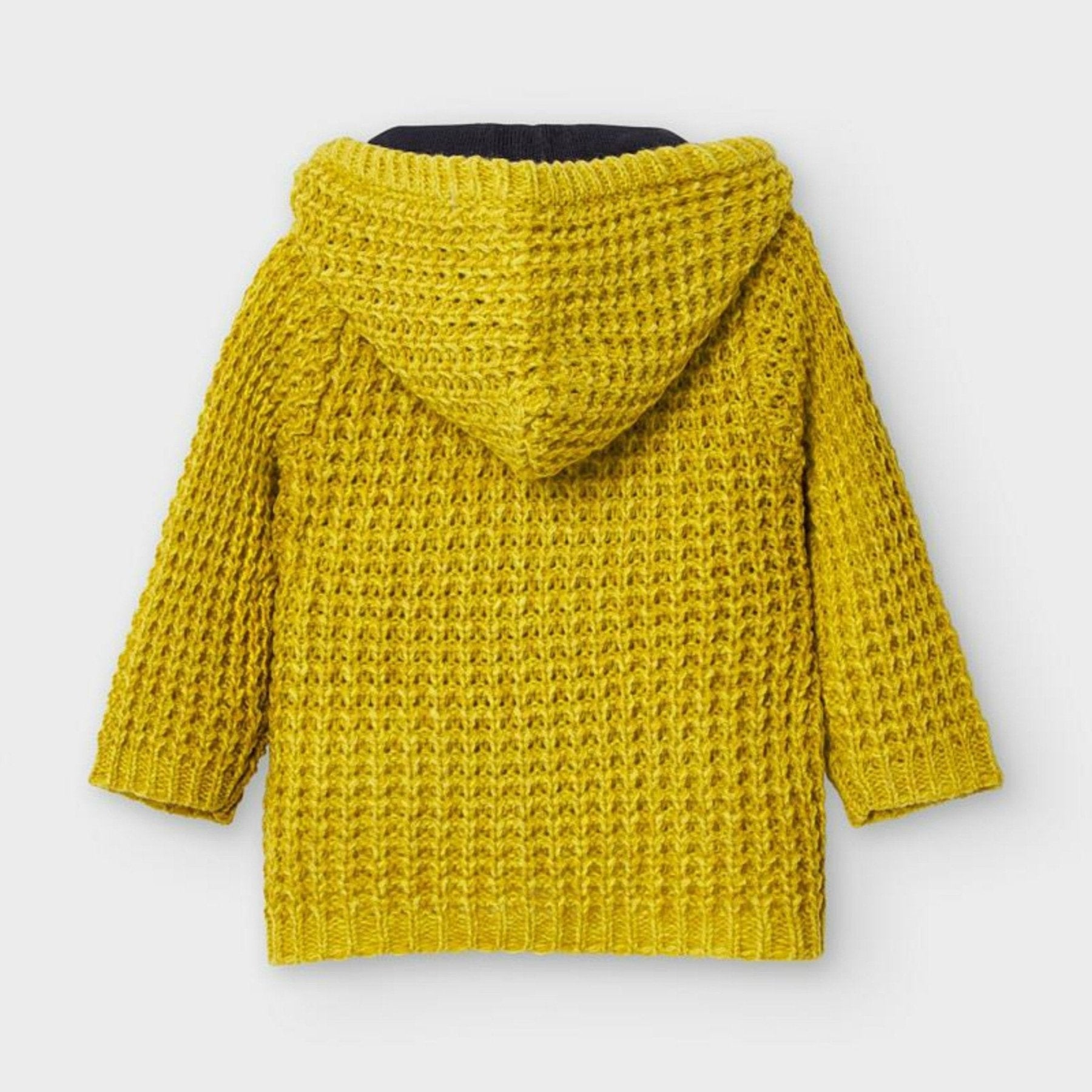 Mayoral Baby and Toddler Boys Mustard Woven Knit Jacket | HONEYPIEKIDS 