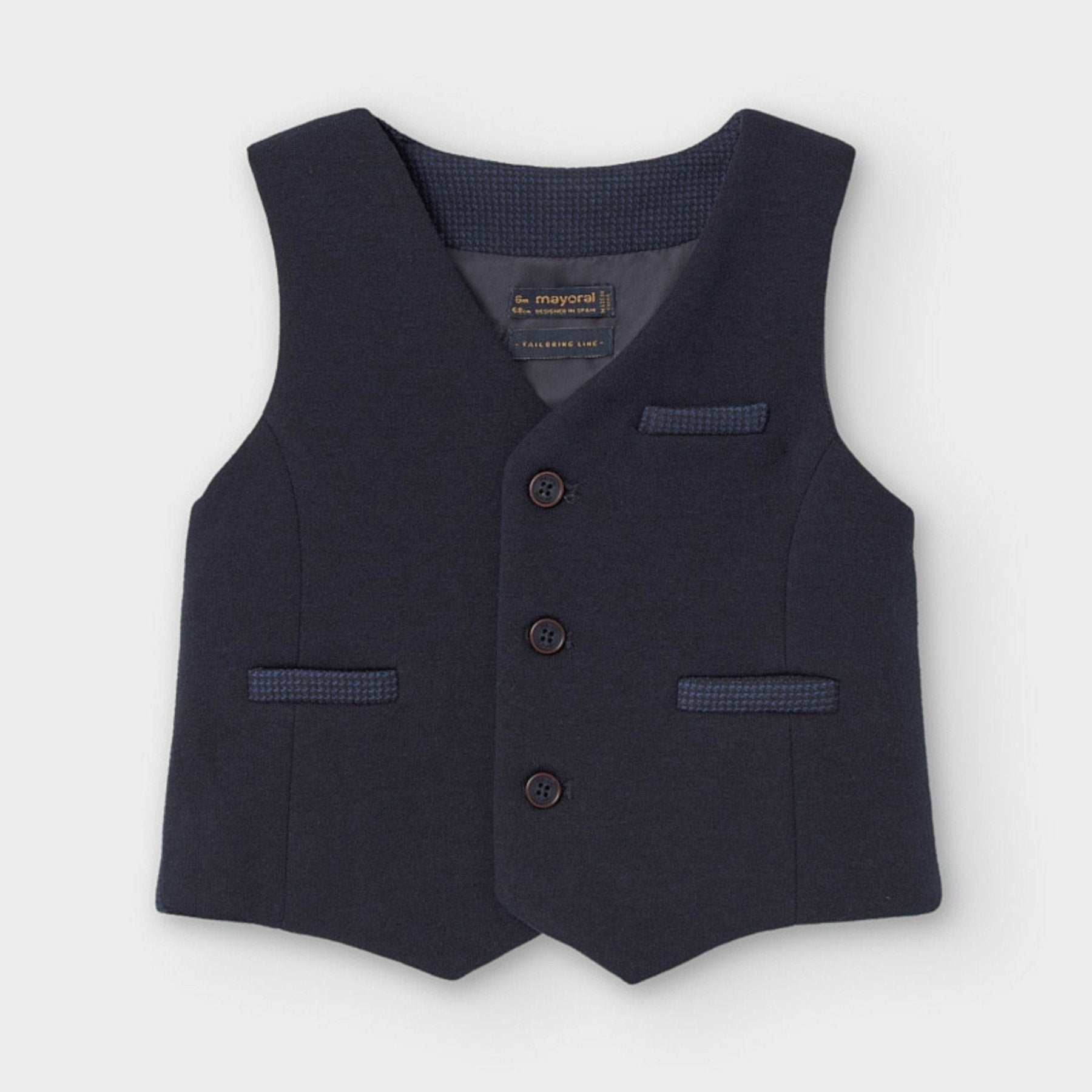 Mayoral Baby and Toddler Boys Navy Dress Vest | HONEYPIEKIDS 