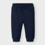 Mayoral Baby and Toddler Boys Navy Plaid Jogger Pants | HONEYPIEKIDS 