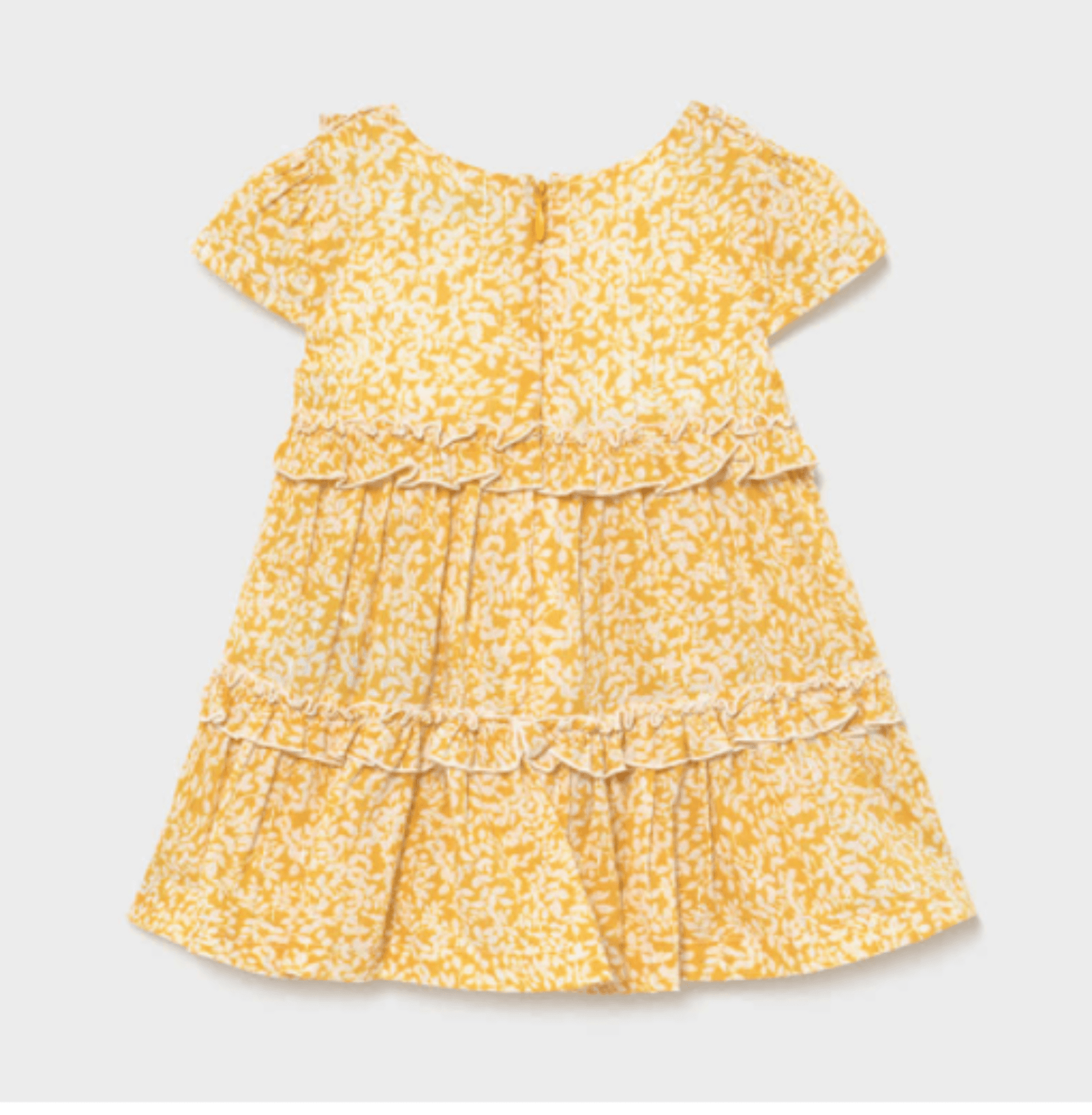 mustard yellow toddler dress Toddler Girl Smocked Floral Long-Sleeve Dress - Yellow