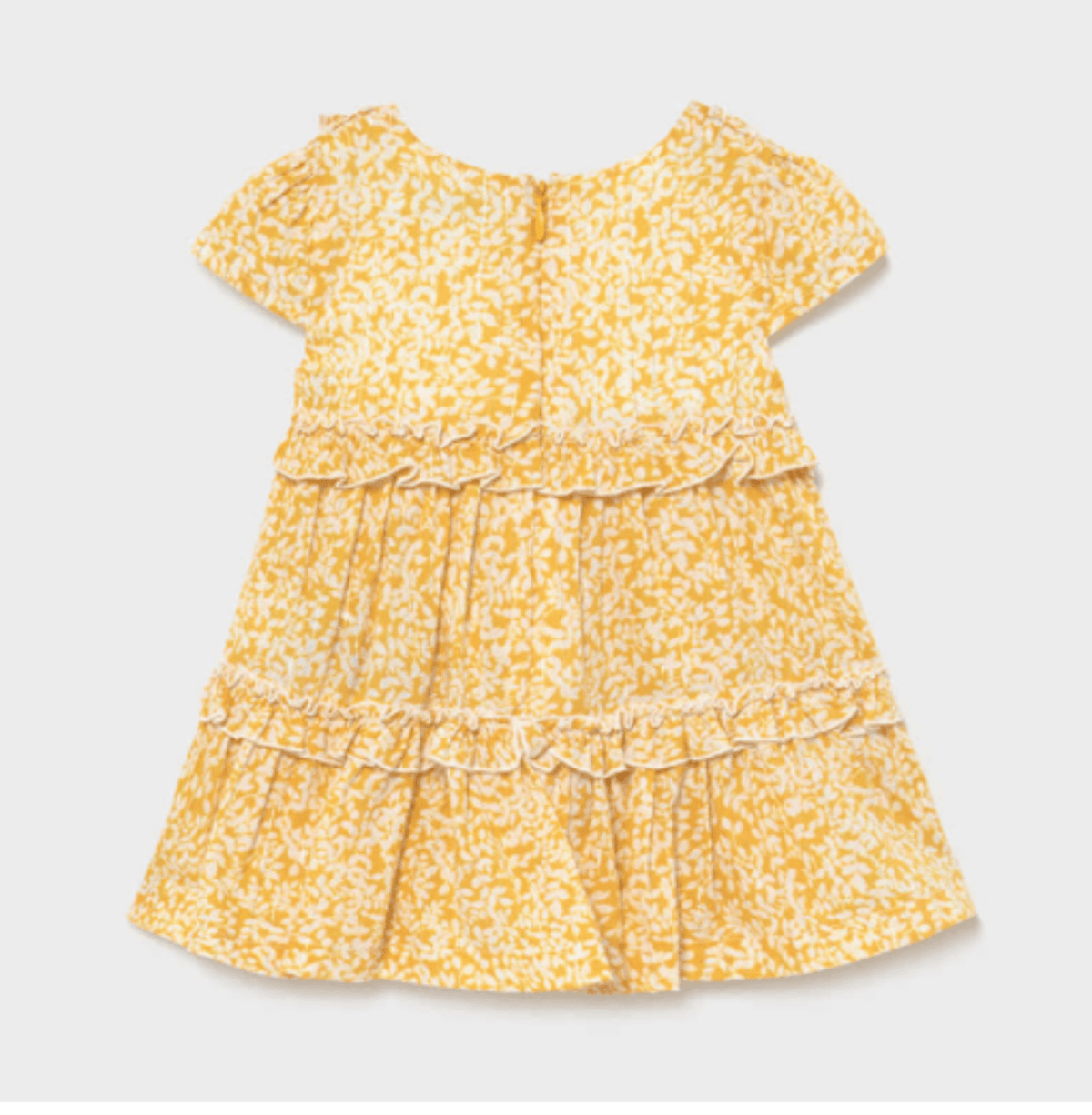 mustard yellow toddler dress Mayoral Baby and Toddler Girls Mustard Voile Printed Dress