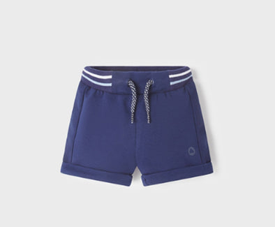 Mayoral Baby Boy Navy & Striped Waist Cotton Shorts | HONEYPIEKIDS | Kids Boutique Clothing