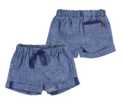 Mayoral Baby Boys Paris Mix Blue Shorts | HONEYPIEKIDS 