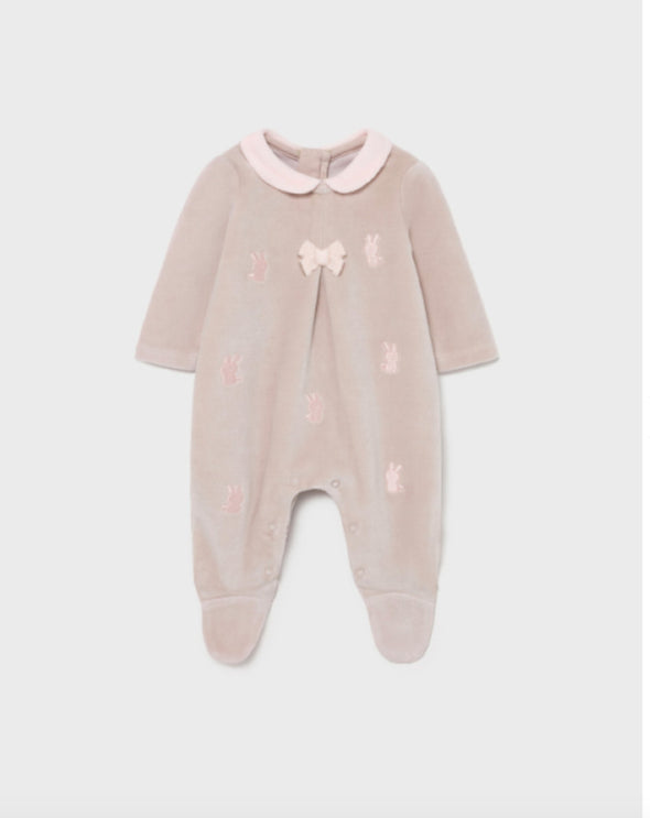 Mayoral Baby Girls L/S Bow Romper Gift Set | HONEYPIEKIDS | Kids Boutique Clothing