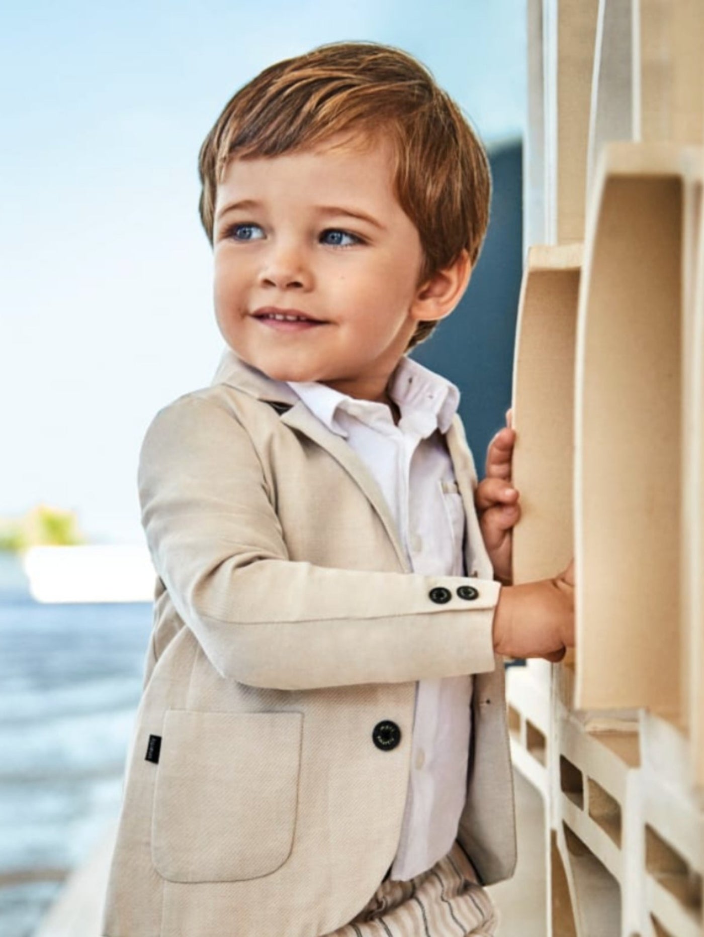 Mayoral Boys Baby & Toddler BEIGE Linen Suit