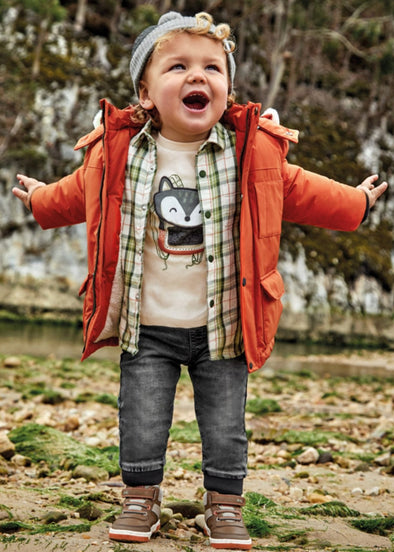Mayoral Baby & Toddler Boys Ecofriends Grey Denim Joggers | HONEYPIEKIDS | Kids Boutique Clothing