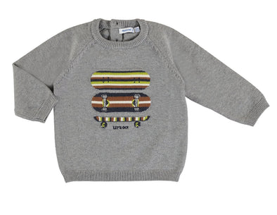 Mayoral Baby & Toddler Boys Grey Skateboard Sweater | HONEYPIEKIDS | Kids Boutique Clothing