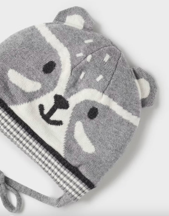 HONEYPIEKIDS | Mayoral Baby & Toddler Boys Knit Raccoon Hat - 2 Color Option