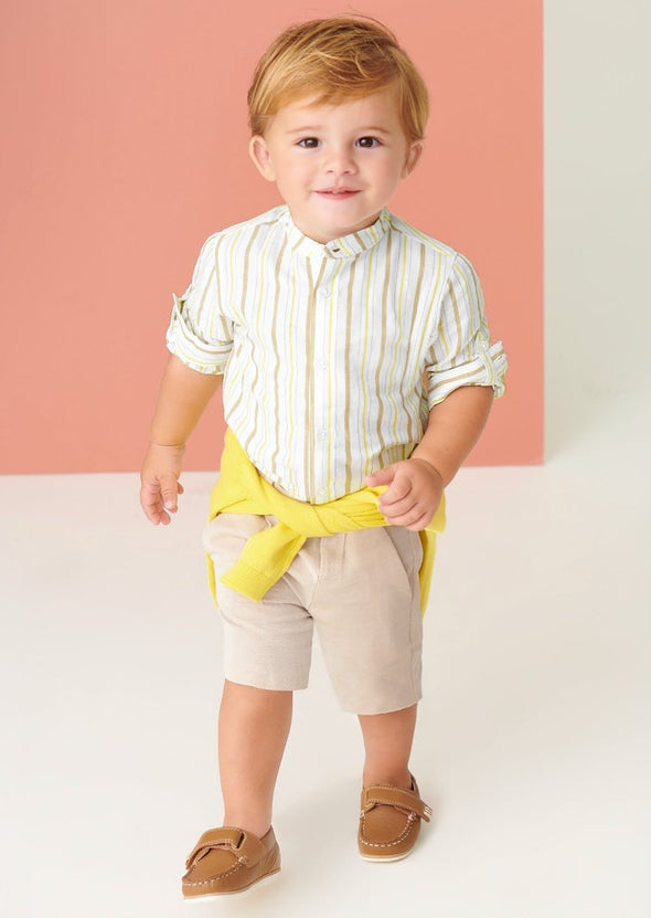 Mayoral Baby & Toddler Boys Tailored Linen Shorts - 3 Color Choices | HONEYPIEKIDS | Kids Boutique 