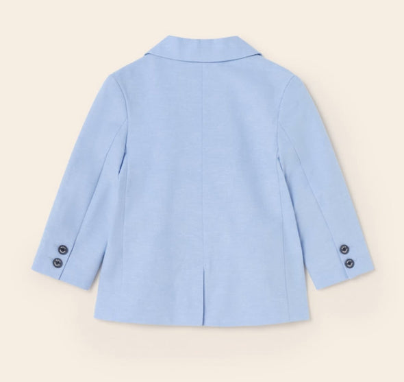 Mayoral Baby & Toddler Boys SKY BLUE Linen Suit Jacket & Pants Set | HONEYPIEKIDS | Kids Boutique 
