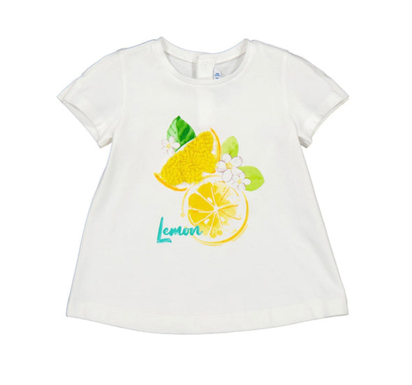 Mayoral Baby & Toddler Girls Eco-Friends Lemon S/S Shirt | HONEYPIEKIDS | Kids Boutique Clothing