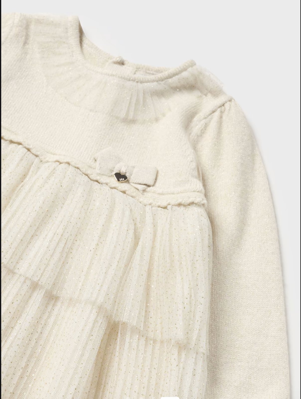 Mayoral Baby & Toddler Girls Cream & Gold Knit Dress | HONEYPIEKIDS Mayoral Baby & Toddler Girls Cream & Gold Knit Dress | HONEYPIEKIDS