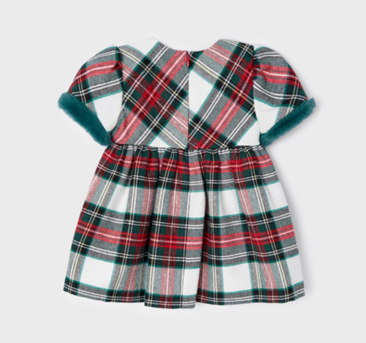 slim fit dress slacks Mayoral Girls Red Plaid Dress