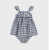 Mayoral Baby & Toddler Girls Navy and White Checked Dress | HONEYPIEKIDS | Kids Boutique Clothing
