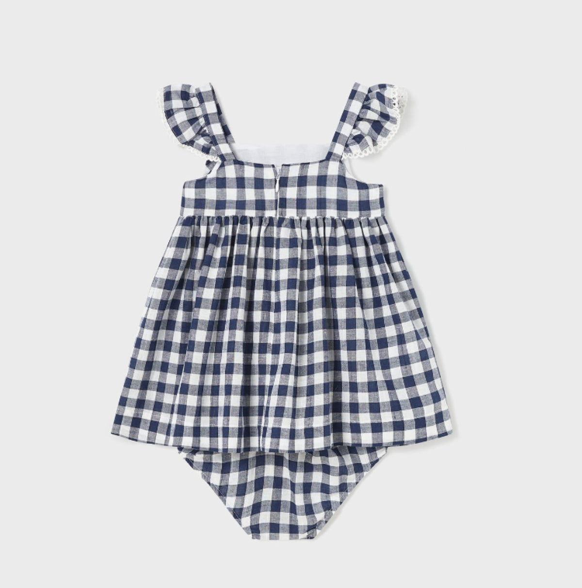 Mayoral Baby & Toddler Girls Navy & White Checked Dress | HONEYPIEKIDS Mayoral Baby & Toddler Girls Navy & White Checked Dress | HONEYPIEKIDS