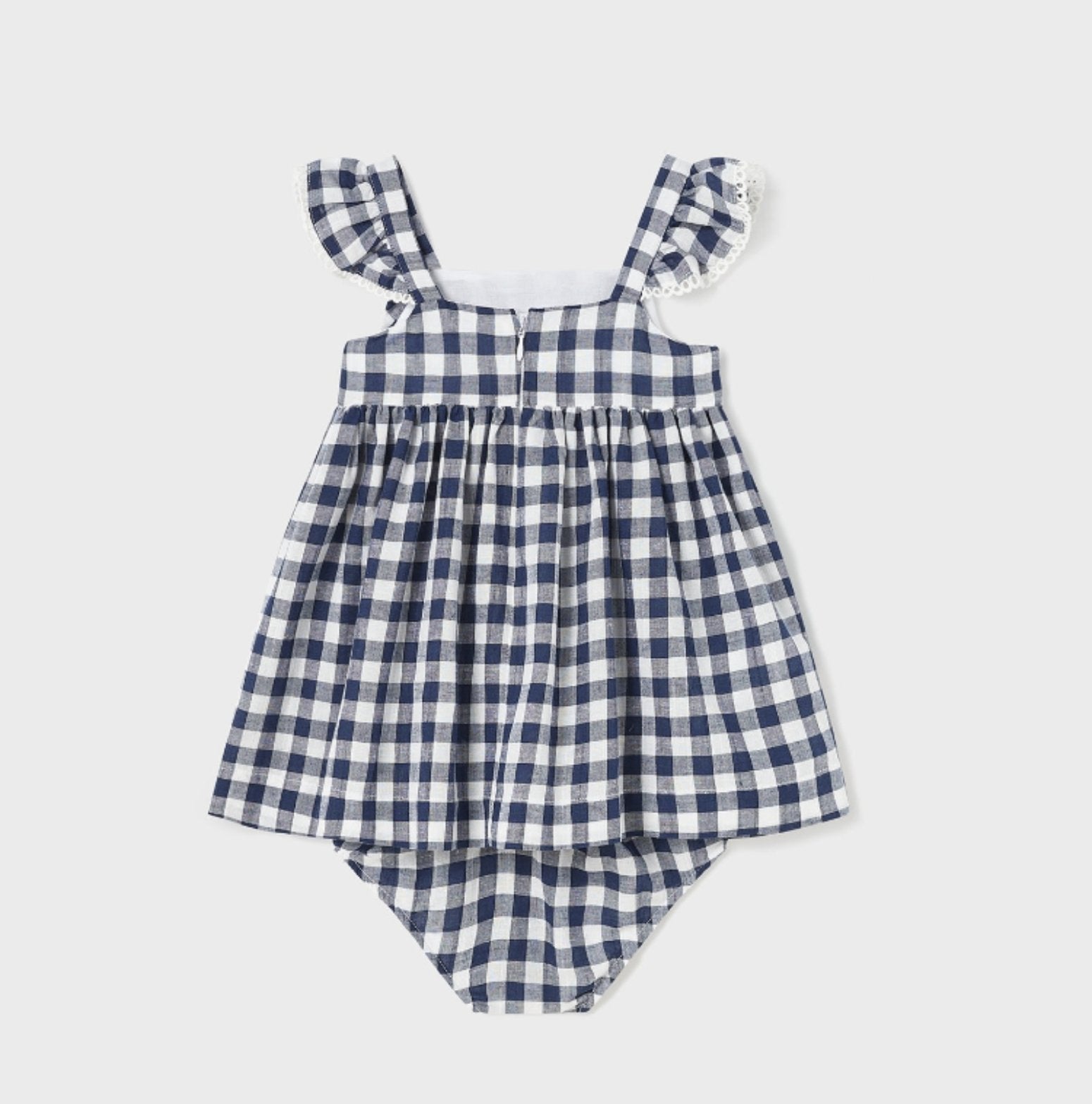 Mayoral Baby & Toddler Girls Navy & White Checked Dress | HONEYPIEKIDS Mayoral Baby & Toddler Girls Navy & White Checked Dress | HONEYPIEKIDS