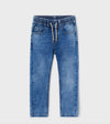 Mayoral Youth Boys EcoFriends Blue Denim Elastic Waist Jeans | HONEYPIEKIDS | Kids Boutique Clothing