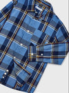 HONEYPIEKIDS | Mayoral Boys Ecofriends Blue Plaid L/S Button Up Shirt