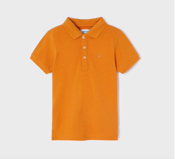Mayoral Youth Boys EcoFriends Orange Basic S/S Shirt | HONEYPIEKIDS | Kids Boutique Clothing