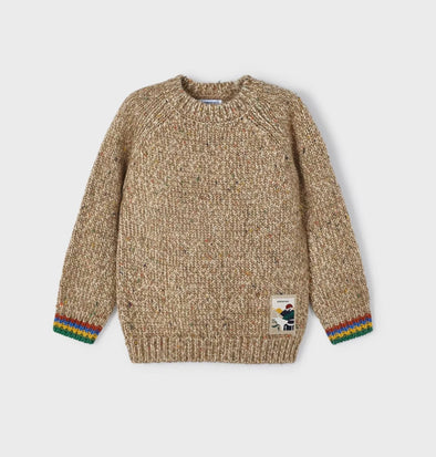 HONEYPIEKIDS | Mayoral Boys Truffle Color Knit Sweater
