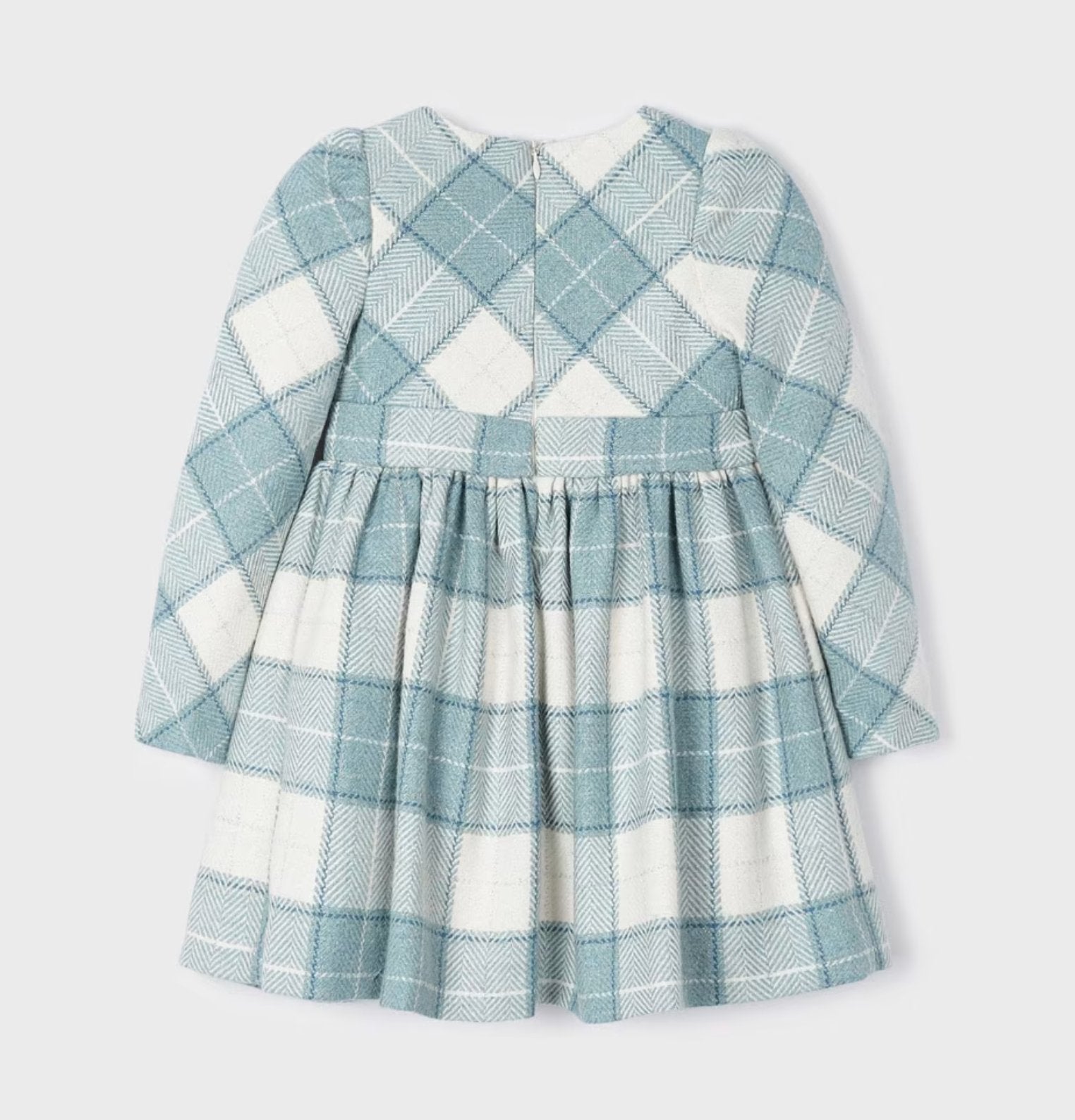 Mayoral Girls Bluebell Plaid Bow Dress | HONEYPIEKIDS Mayoral Girls Bluebell Plaid Bow Dress | HONEYPIEKIDS