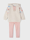 Mayoral Girls Eco-Friends Hooded Flower Sweatshirt and Legging Set | HONEYPIEKIDS | Kids  Clothing