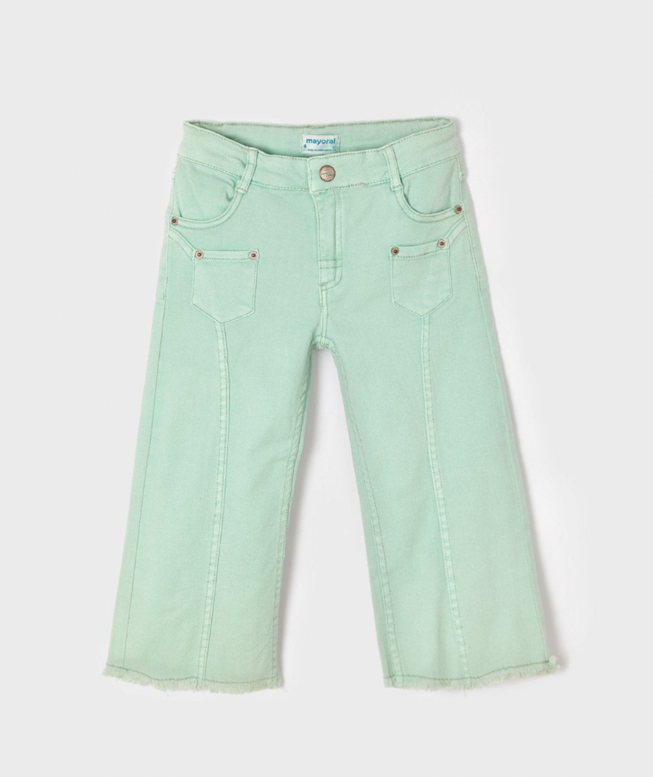 Mayoral Girls ECOFRIENDS Jade Capri Denim Pants | HONEYPIEKIDS 