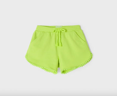 Mayoral Youth Girls Ecofriends Lime Organic Cotton Shorts | HONEYPIEKIDS | Kids Boutique Clothing