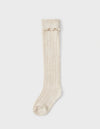 Mayoral Girls Long Knit Ruffle Knee Socks - 2 Color Choices | HONEYPIEKIDS | Kids Boutique Clothing
