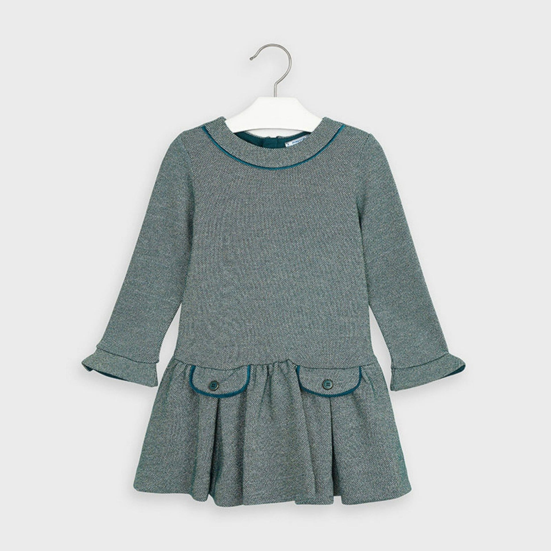 Mayoral Girls Lurex Green Dress | HONEYPIEKIDS Mayoral Girls Lurex Green Dress | HONEYPIEKIDS