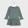 Mayoral Girls Lurex Green Dress | HONEYPIEKIDS | Kids Boutique Clothing