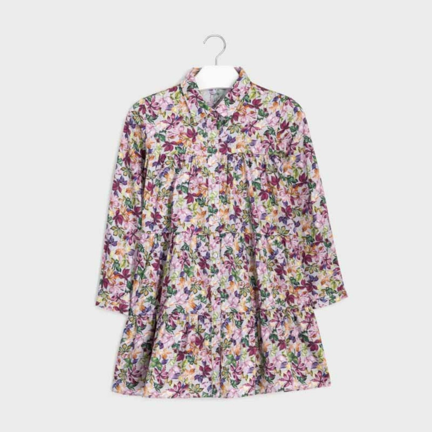 Mayoral Girls Mauve Floral Dress | HONEYPIEKIDS 