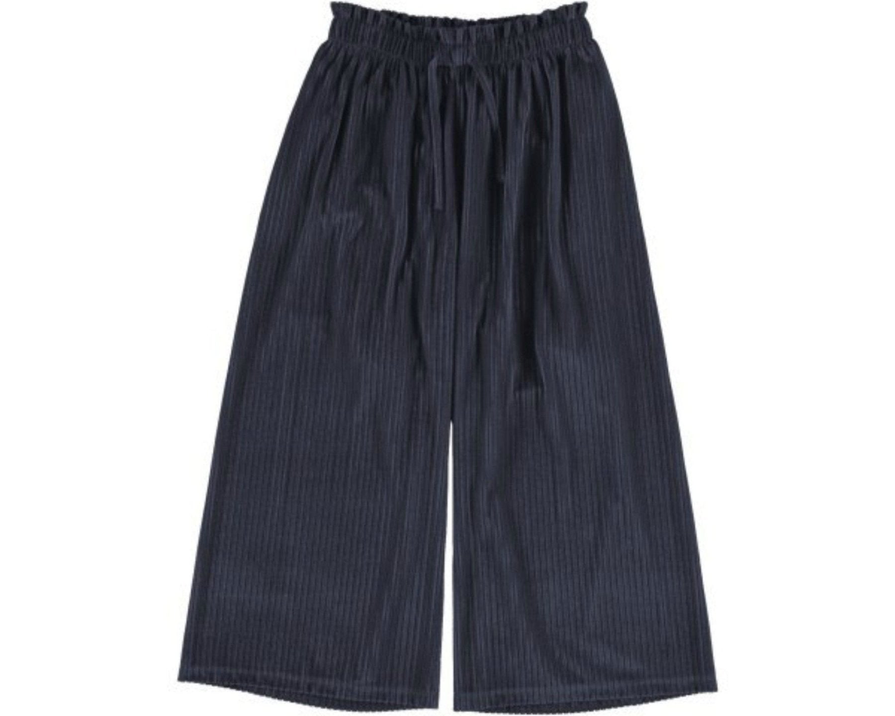 Mayoral Girls Navy Velvet Culotte Pants | HONEYPIEKIDS 