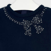 Mayoral Girls Navy & Yellow Check Dress | HONEYPIEKIDS 