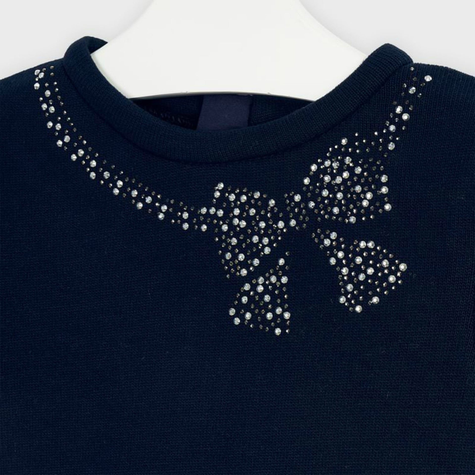 Mayoral Girls Navy & Yellow Check Dress | HONEYPIEKIDS 