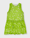Mayoral Girls Pistachio Chiffon Polka Dot Frill Dress | HONEYPIEKIDS | Kids Boutique Clothing
