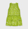 Mayoral Girls Pistachio Chiffon Polka Dot Frill Dress | HONEYPIEKIDS | Kids Boutique Clothing