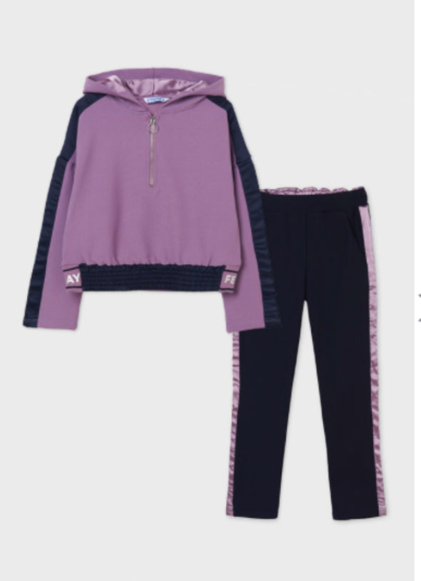 Mayoral Girls Purple 2 Piece Tracksuit | HONEYPIEKIDS | Kids Boutique Clothing
