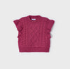 Mayoral Girls Raspberry Knitted Pullover Vest | HONEYPIEKIDS | Kids Boutique Clothing