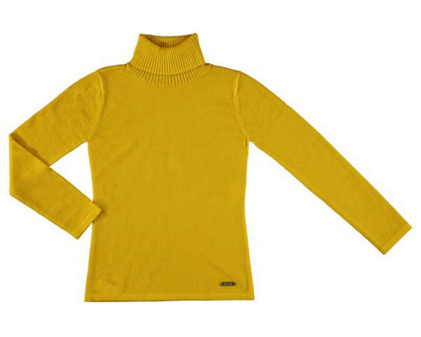 Mayoral Girls Knitted High Neck Sweater in Mustard | HONEYPIEKIDS | Kids Boutique Clothing