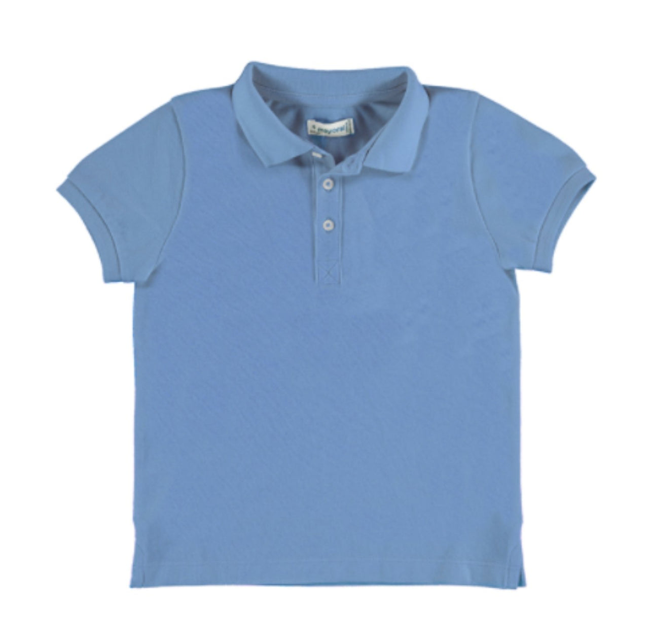 Mayoral Boys EcoFriends Aqua Blue Polo S/S Shirt | HONEYPIEKIDS 