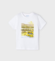 Mayoral Boys EcoFriends White Safari S/S T-Shirt | HONEYPIEKIDS 