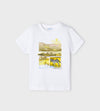 Mayoral Boys EcoFriends White Safari S/S T-Shirt | HONEYPIEKIDS | Kids Boutique Clothing